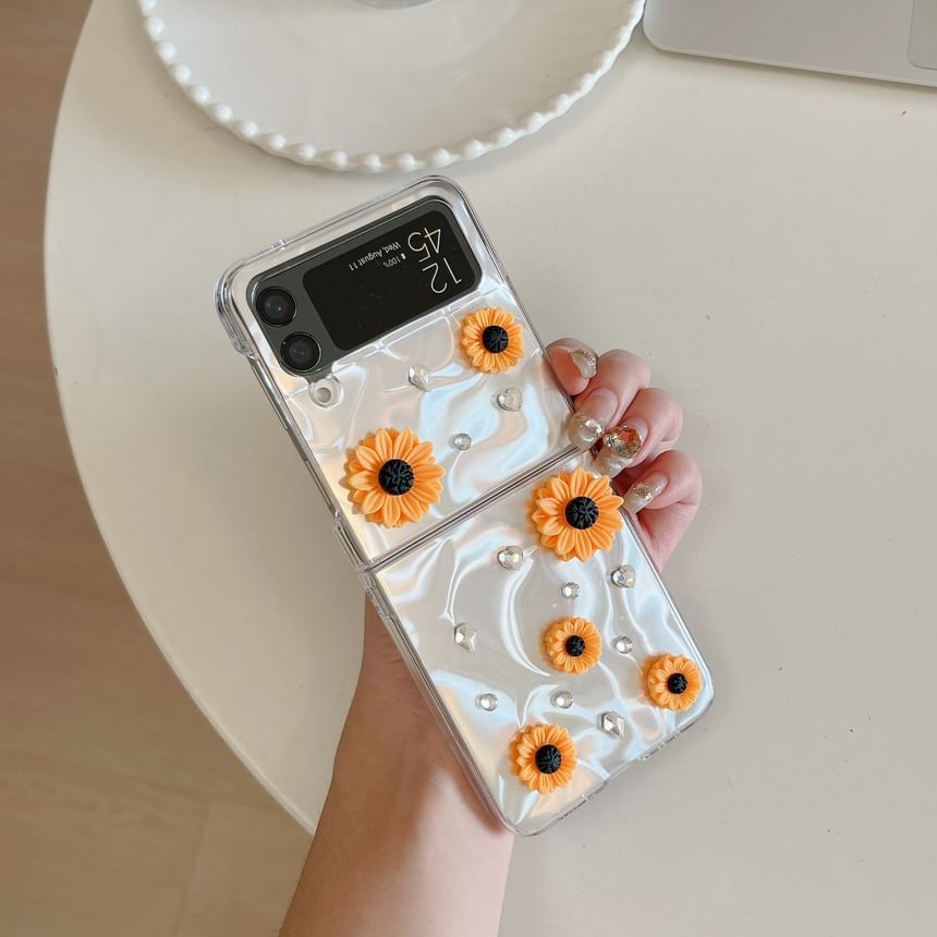 Set Sunflower Strap Phone Case /
