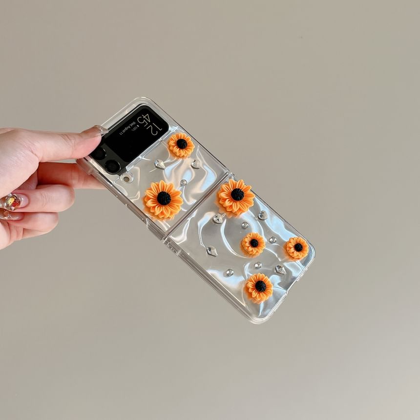 Set Sunflower Strap Phone Case /