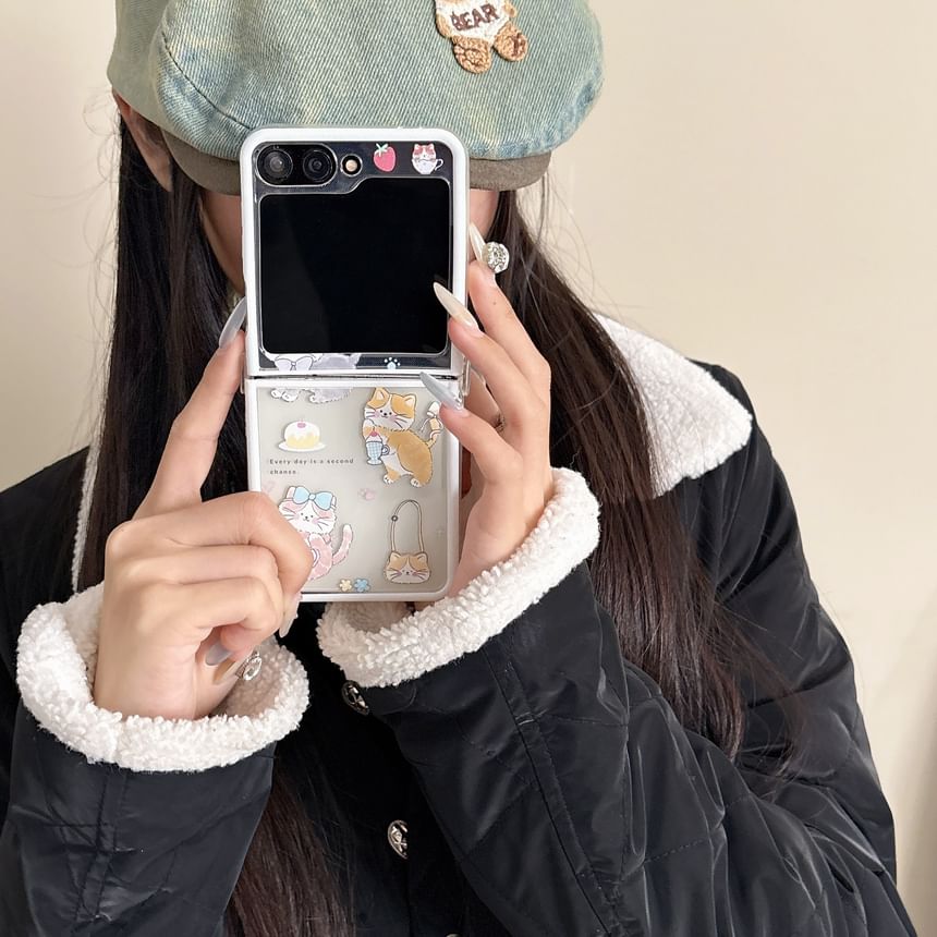 Print Cat Phone / Strap Set Case