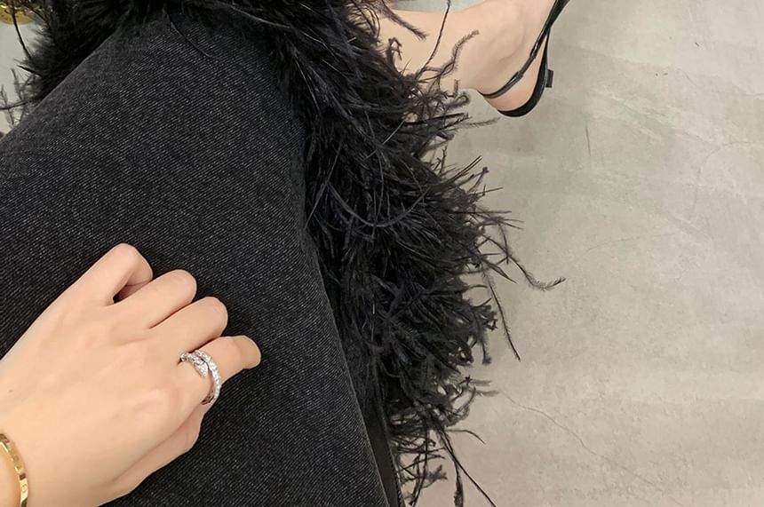 Loafers Penny Kitten Slingback Pointed Heel