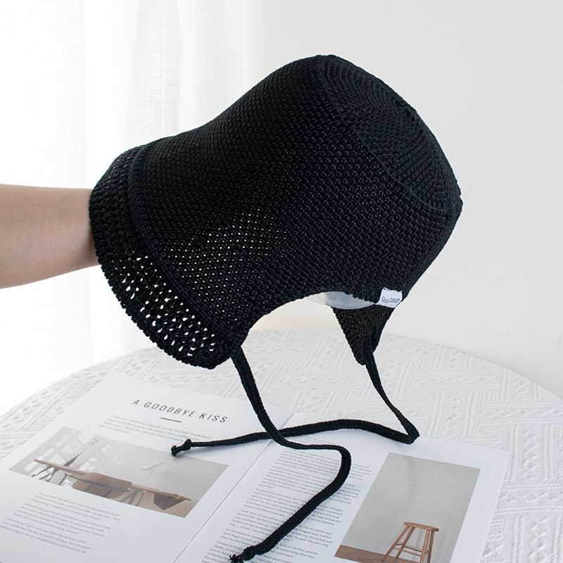 Plain Textured Cloche Hat