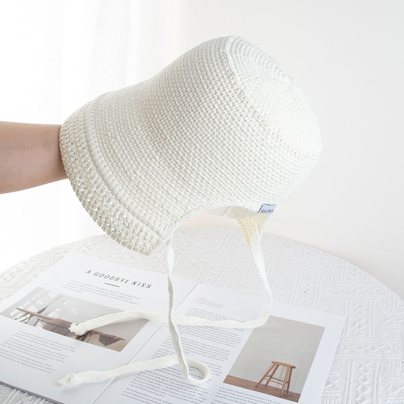 Plain Textured Cloche Hat
