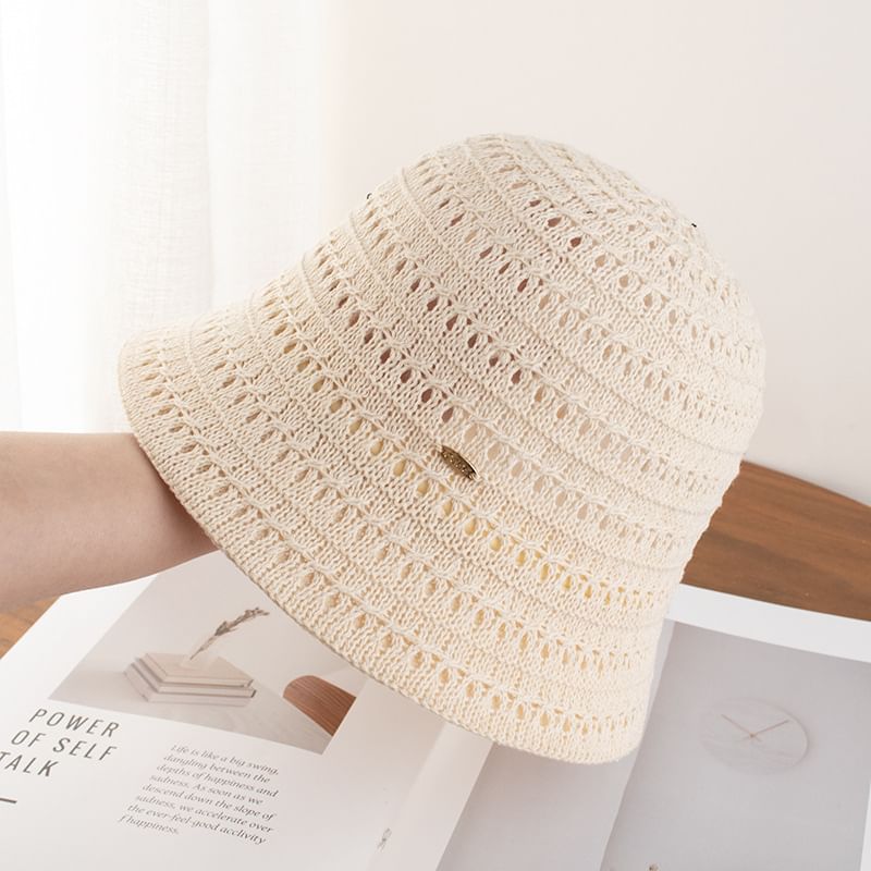Hat Cloche Textured Plain