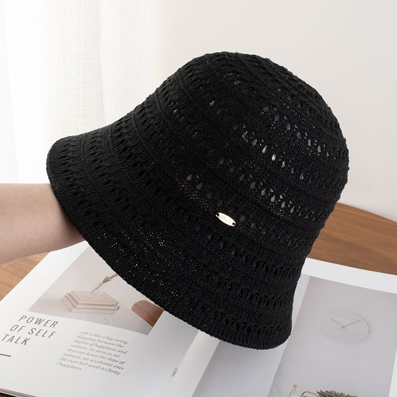 Hat Cloche Textured Plain