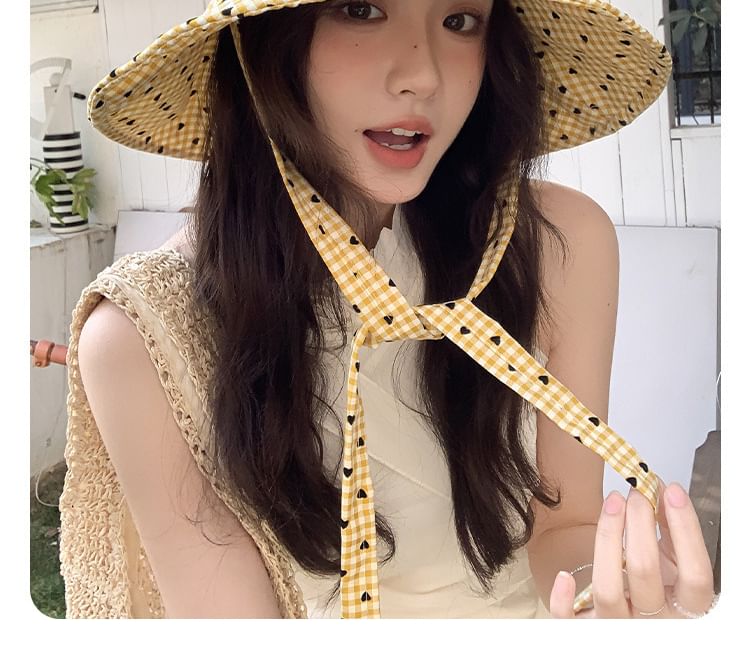 Applique Hat Boonie Plaid