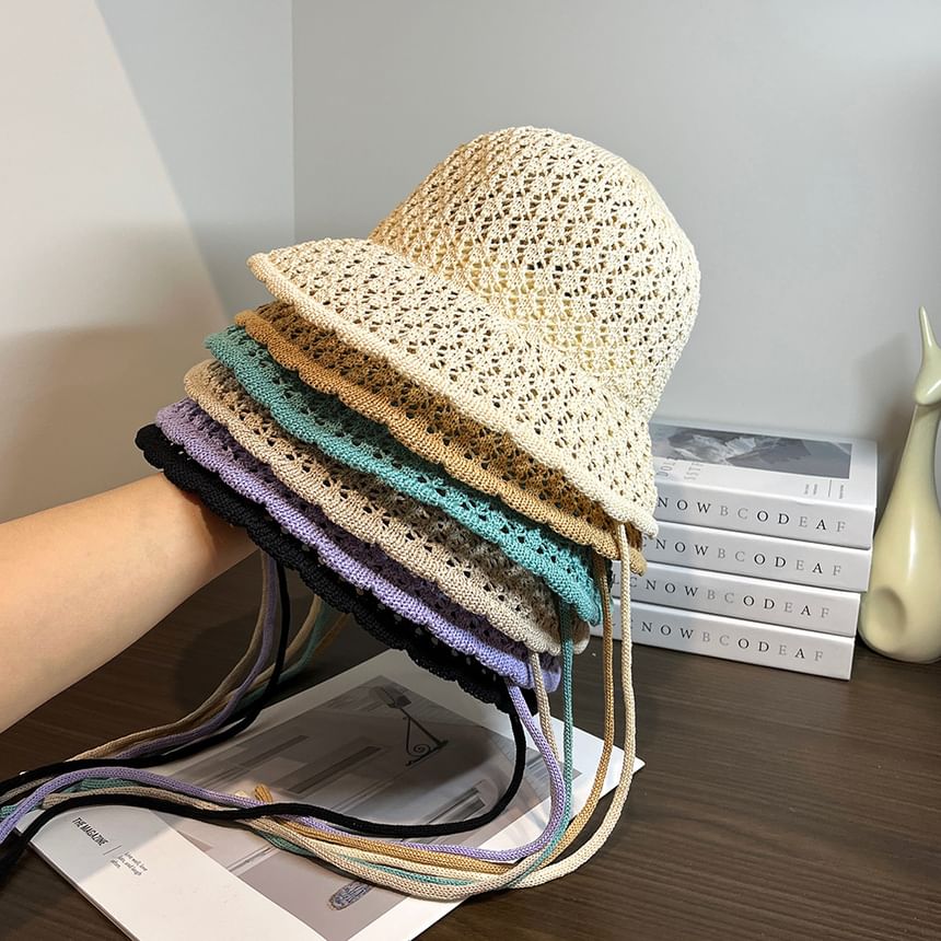 Knit Hat Sun Plain