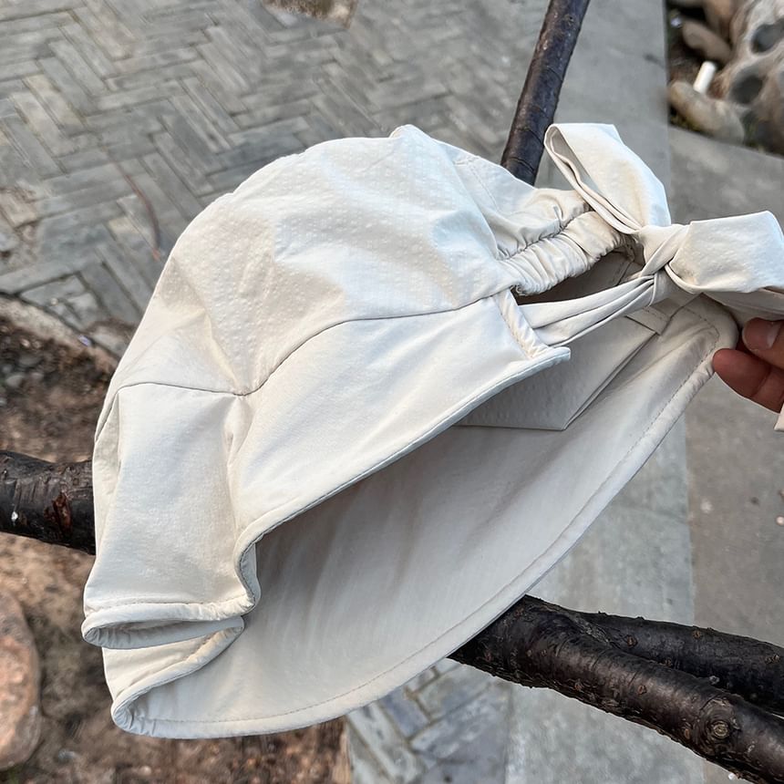 Bow Bucket Hat Plain
