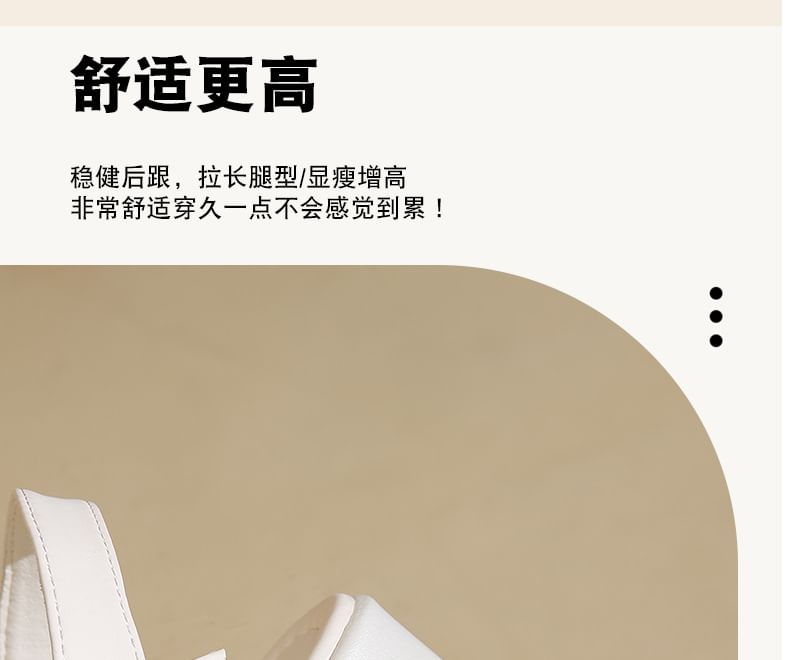 Buckled Sandals Platform Block Heel