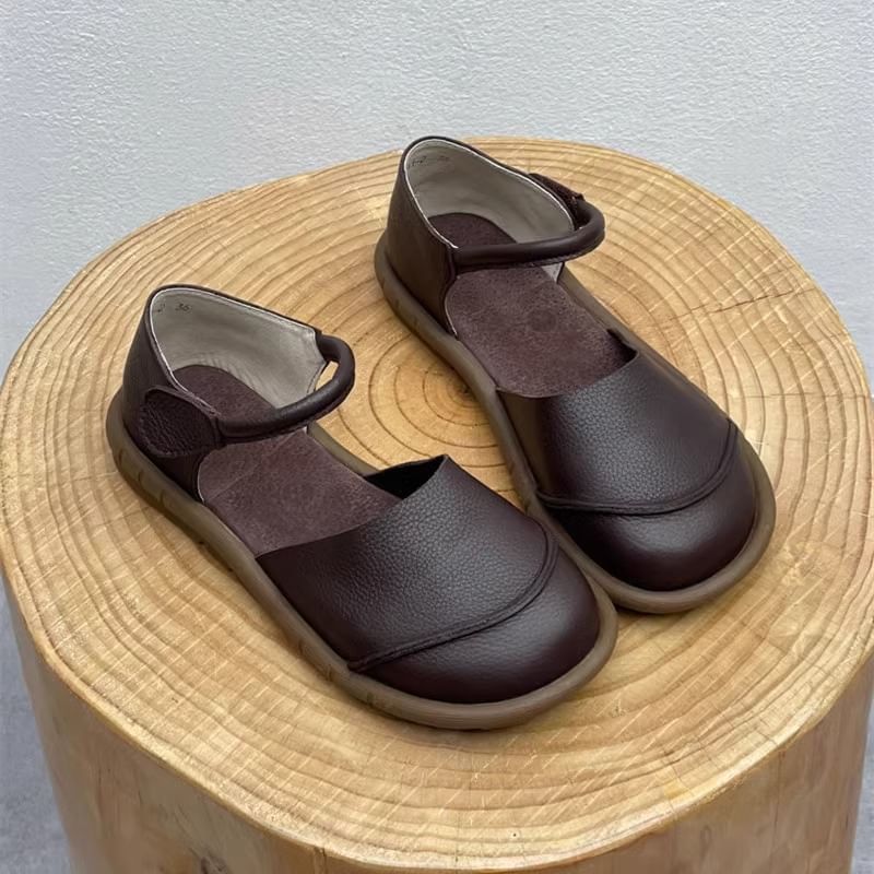 D'Orsay Platform Shoes Leather Faux