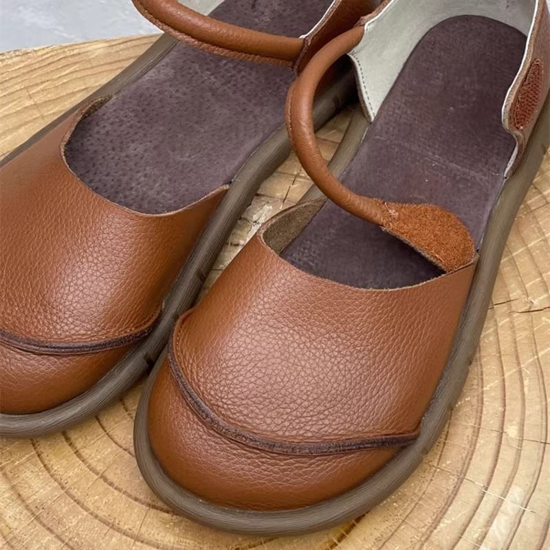 D'Orsay Platform Shoes Leather Faux