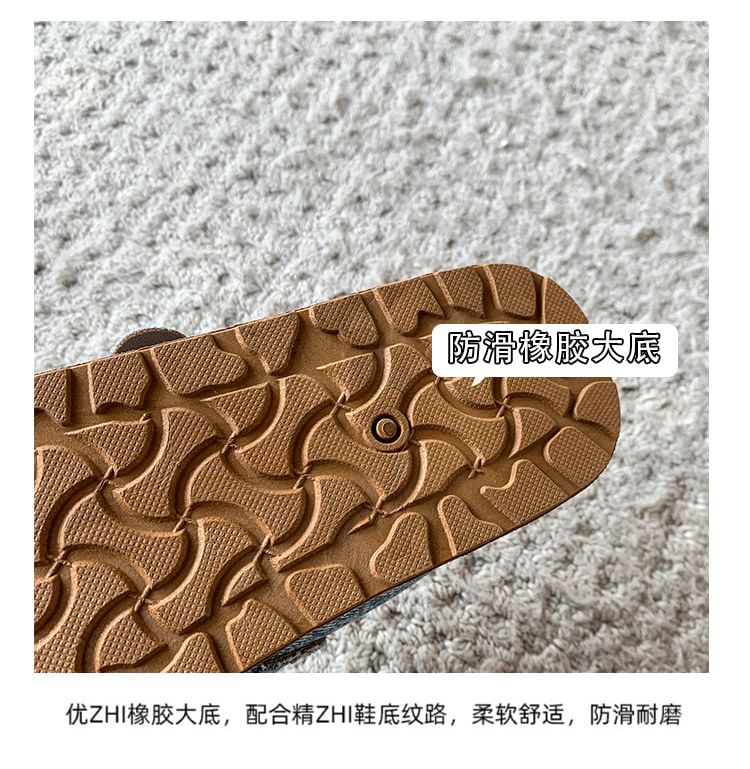 Buckled Platform Plaid Mules