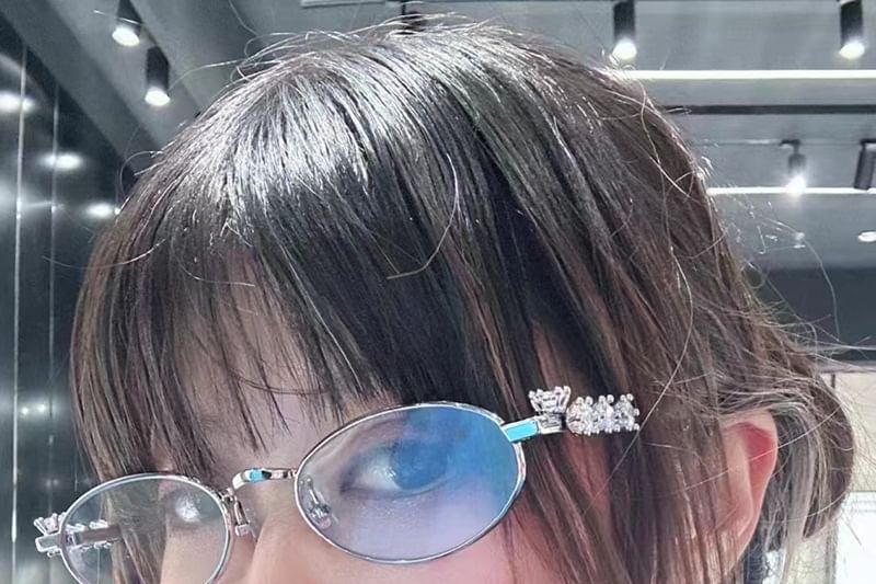 Sunglasses Oval Rhinestone / Glasses