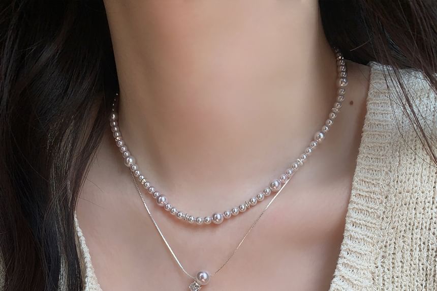 Faux Pearl Necklace