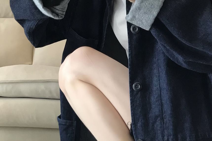 Loafers Faux Heel Chunky Leather