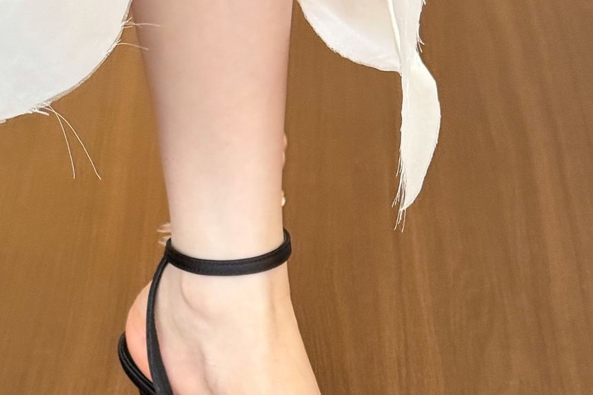 High Sandals Heel Pointed Toe Strap Ankle