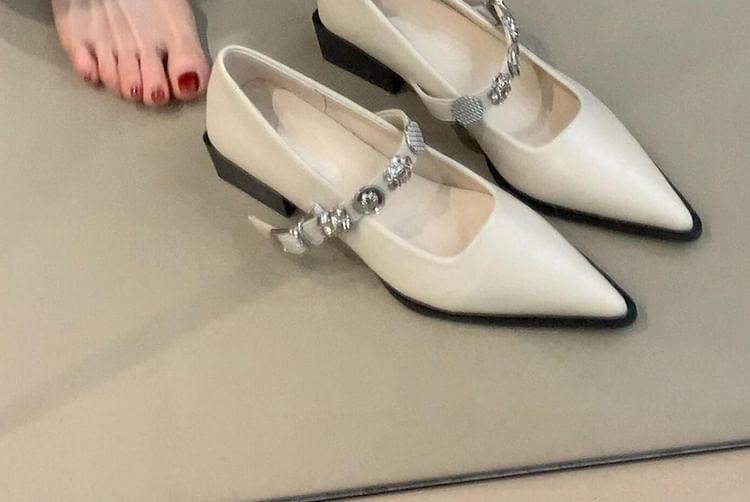 Toe Pointed Jane Mary Shoes