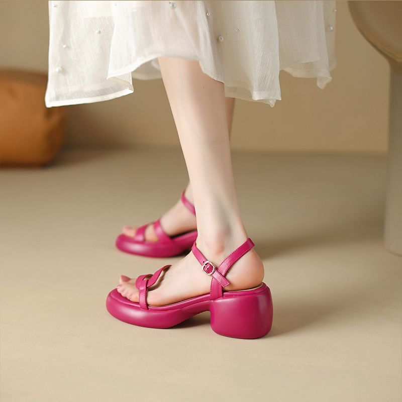 Heel Sandals Chunky Platform