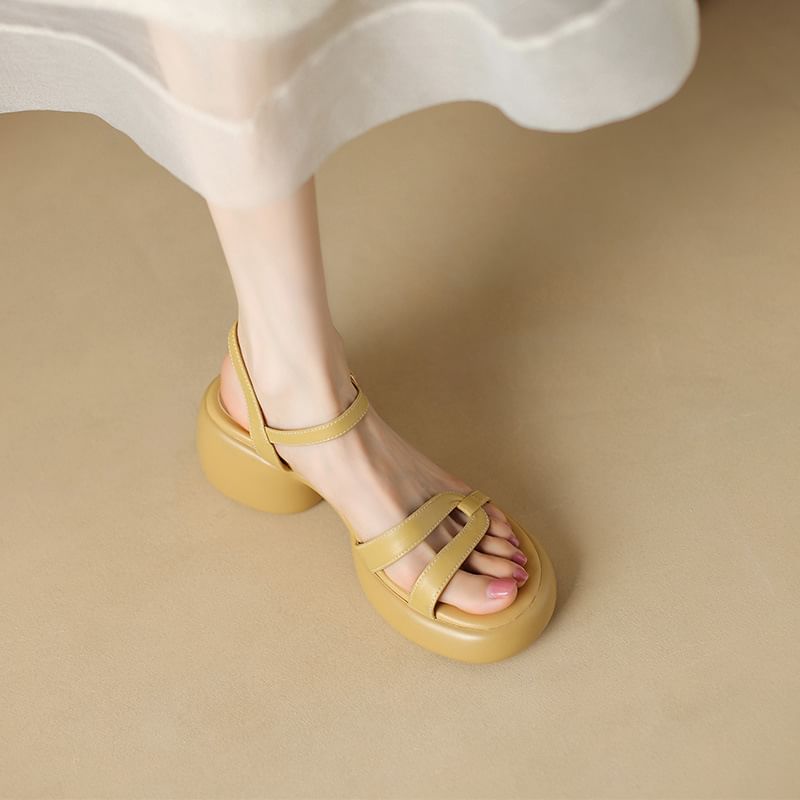 Heel Sandals Chunky Platform