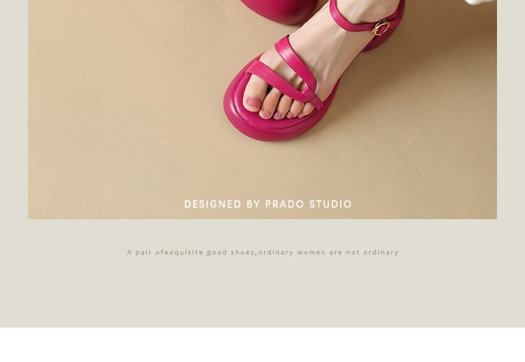 Heel Sandals Chunky Platform