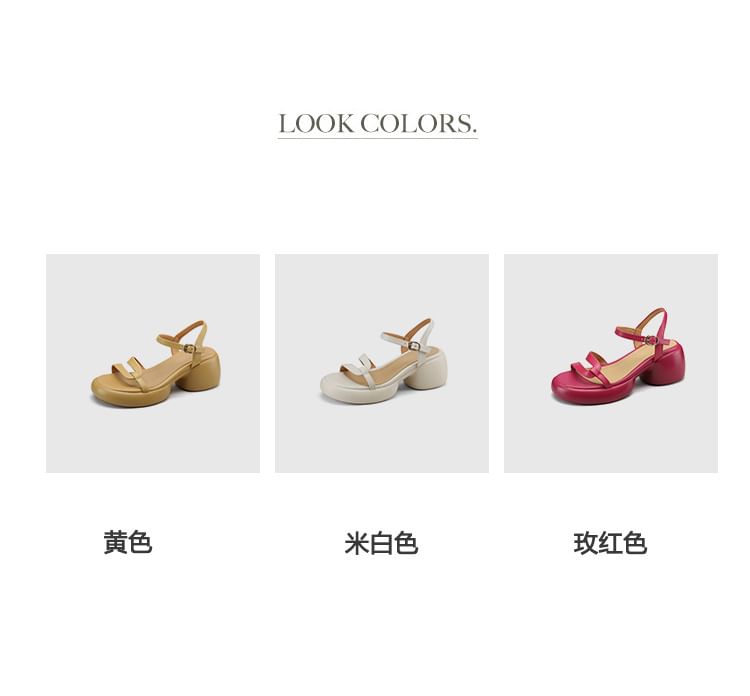 Heel Sandals Chunky Platform