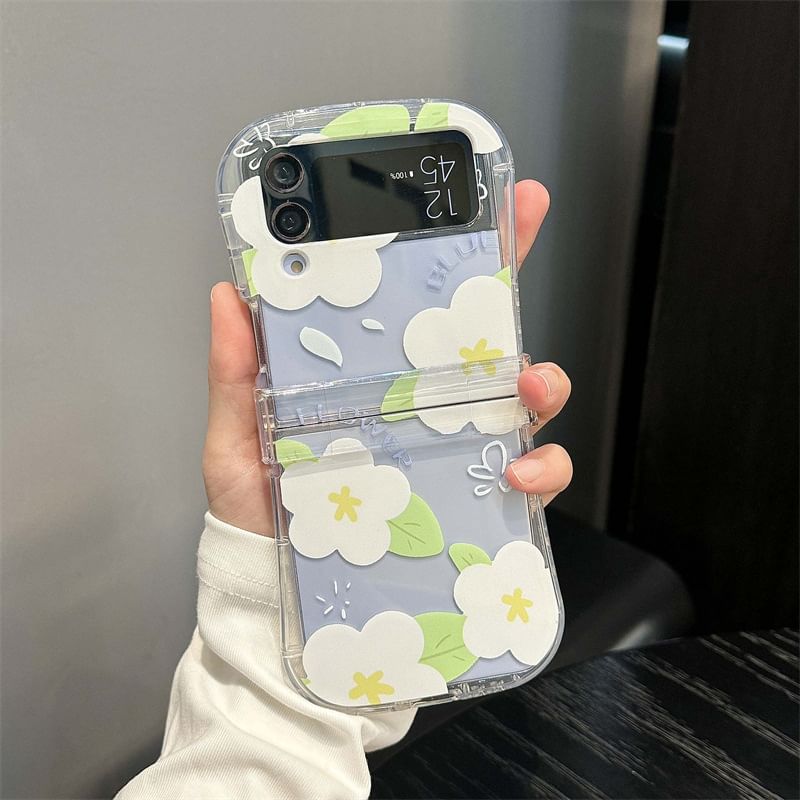 Floral Transparent Phone Case / Strap / Set