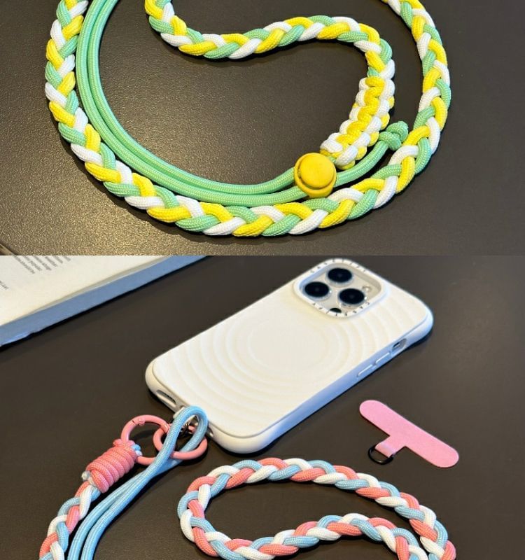 Phone Lanyard Strap Braided Pad with