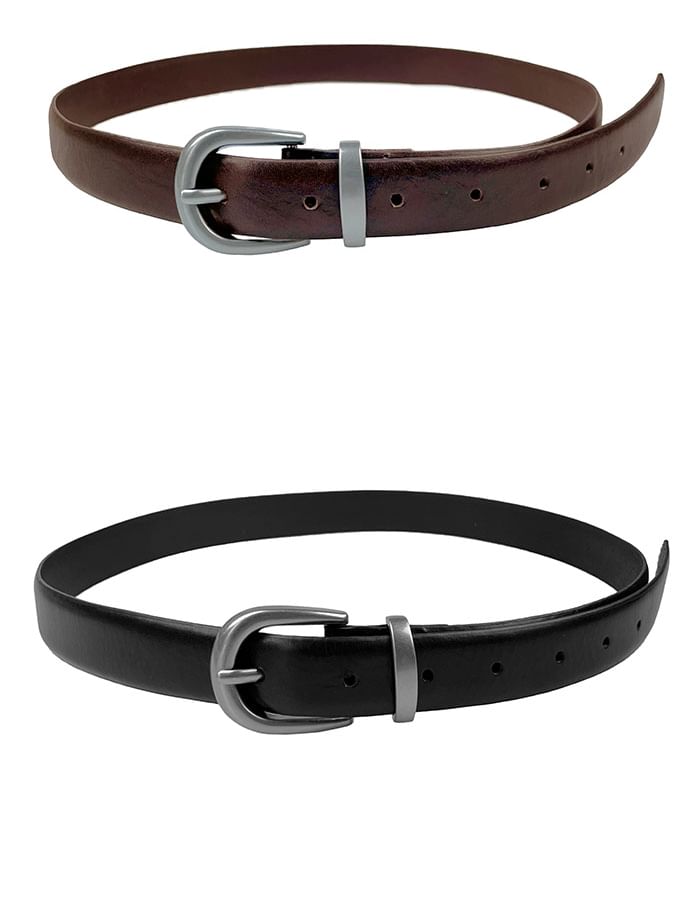 Faux Leather Belt