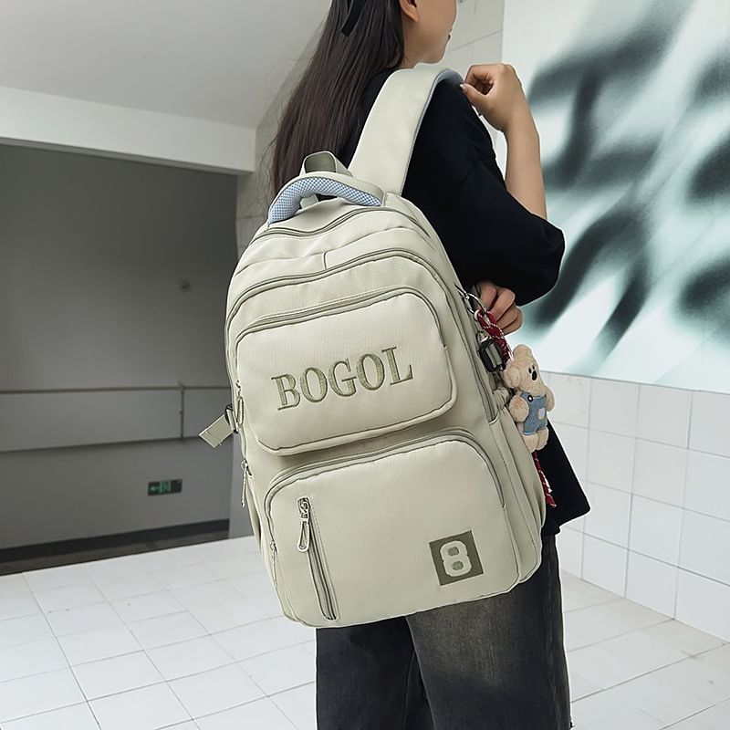 Backpack Lettering Zip