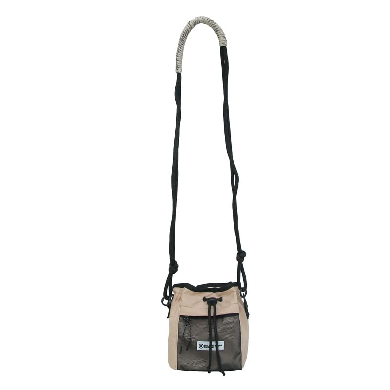 Drawstring Color Block Crossbody Bag