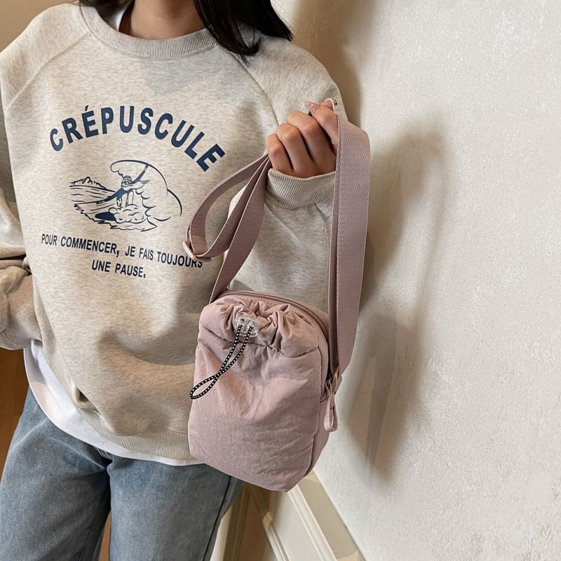 Bag Crossbody Plain Drawstring