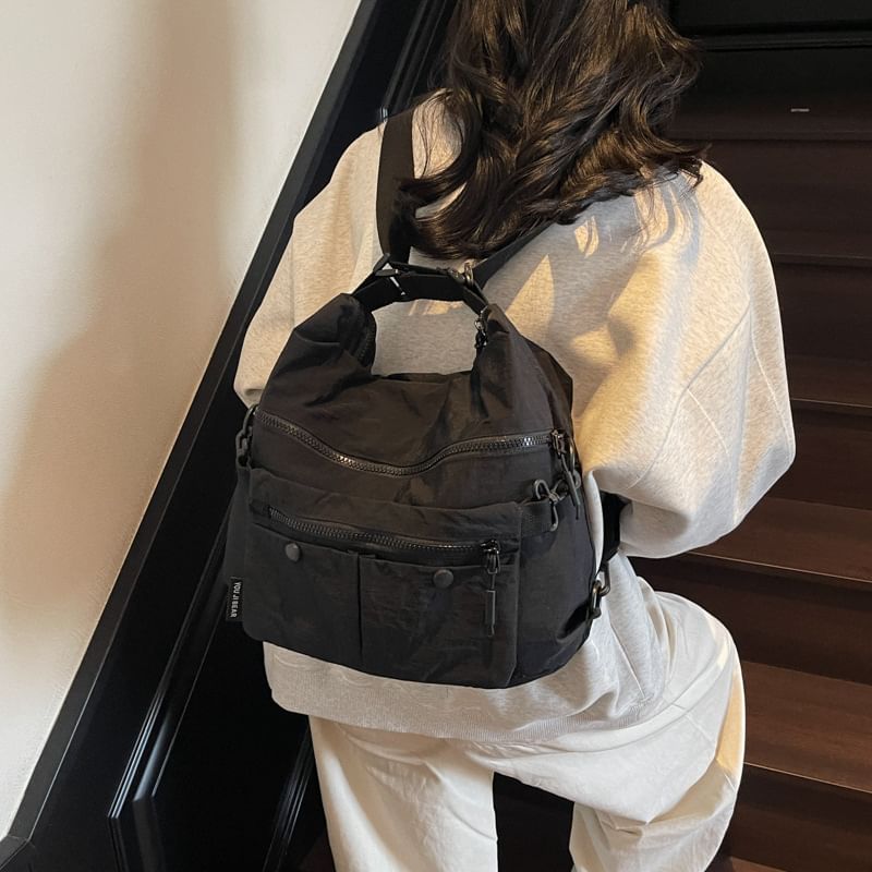 Plain Bag Zip Crossbody