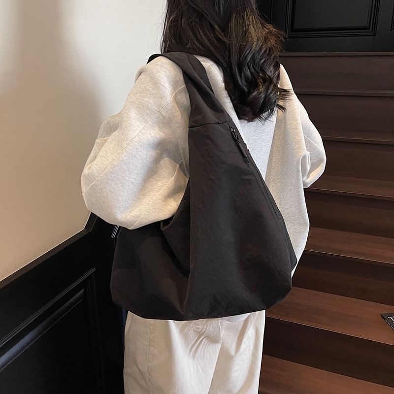 Shoulder Bag Plain Zip