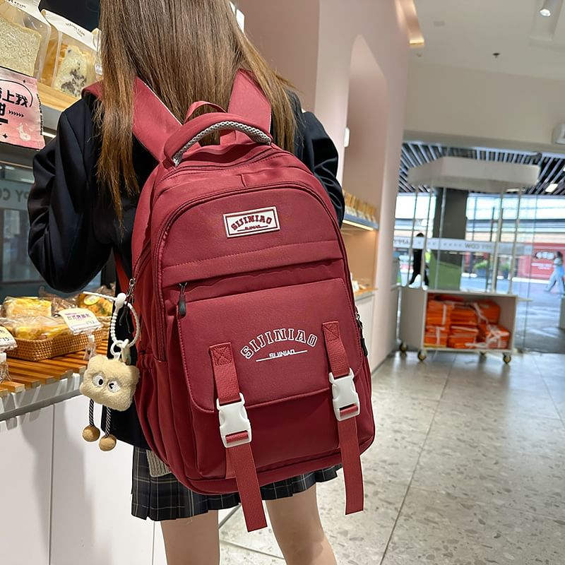 Zip Lettering Backpack