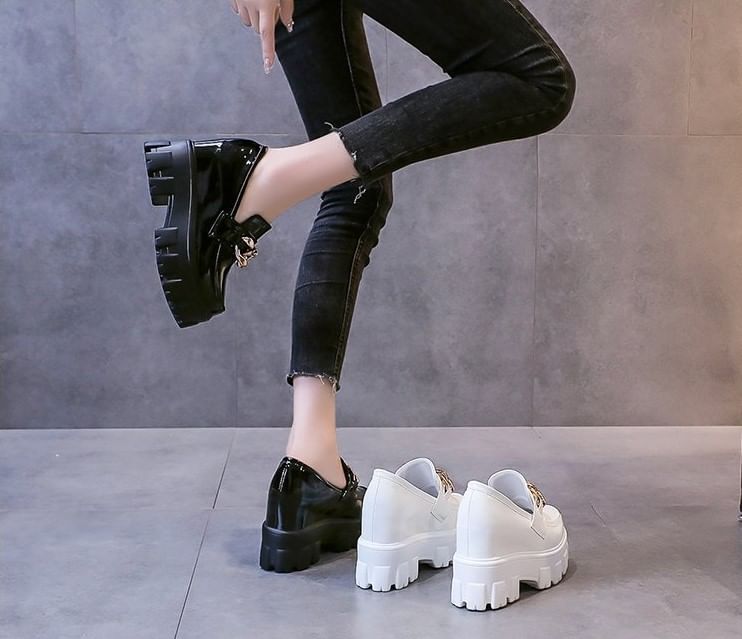 Wedge Hidden Platform Loafers