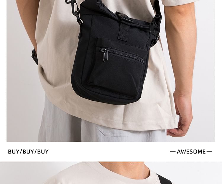 Canvas Plain Shoulder Bag in 5 Colors