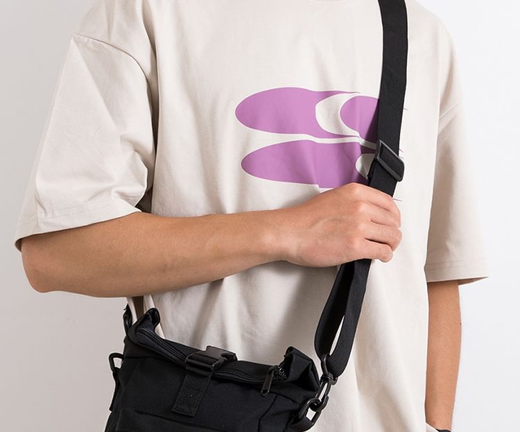Canvas Plain Shoulder Bag in 5 Colors