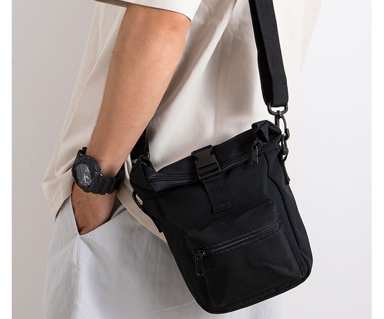 Canvas Plain Shoulder Bag in 5 Colors