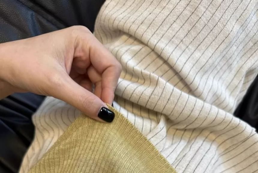 Scoop Plain Top Tank Knit Neck