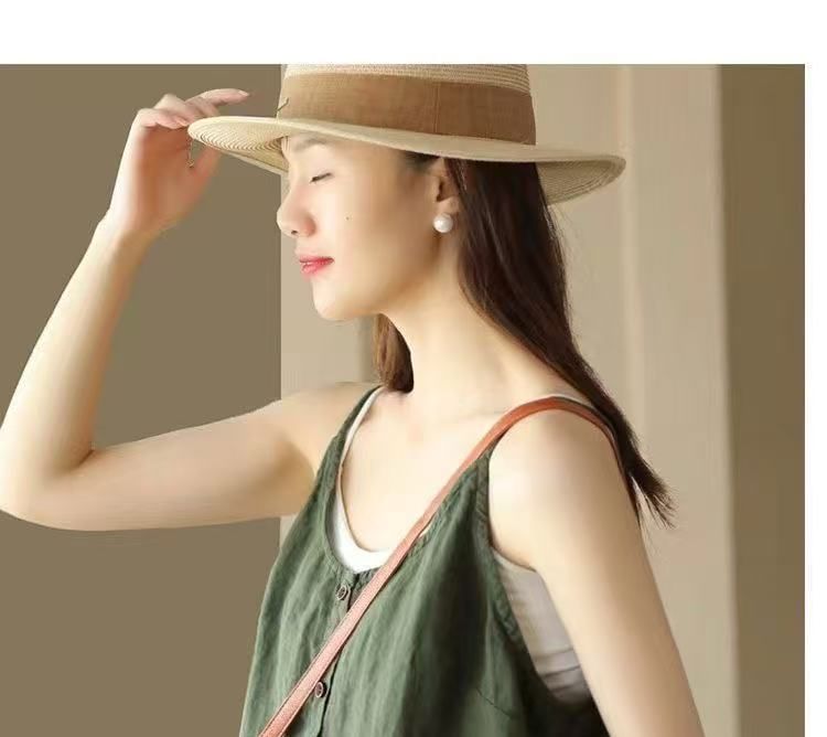 Buttoned Plain Neck Camisole Top Scoop