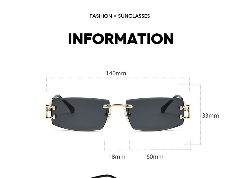 Sunglasses Square Frameless
