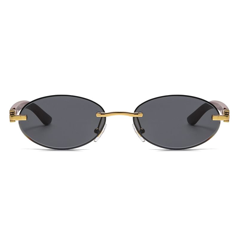 Sunglasses Frame Oval Thin