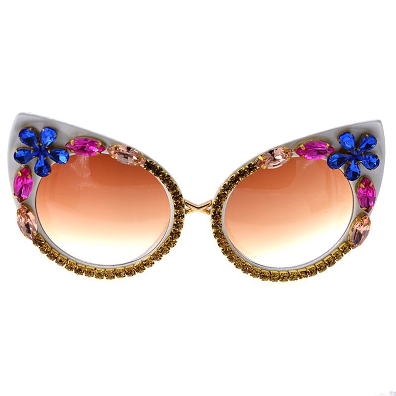 Eye Sunglasses Rhinestone Cat