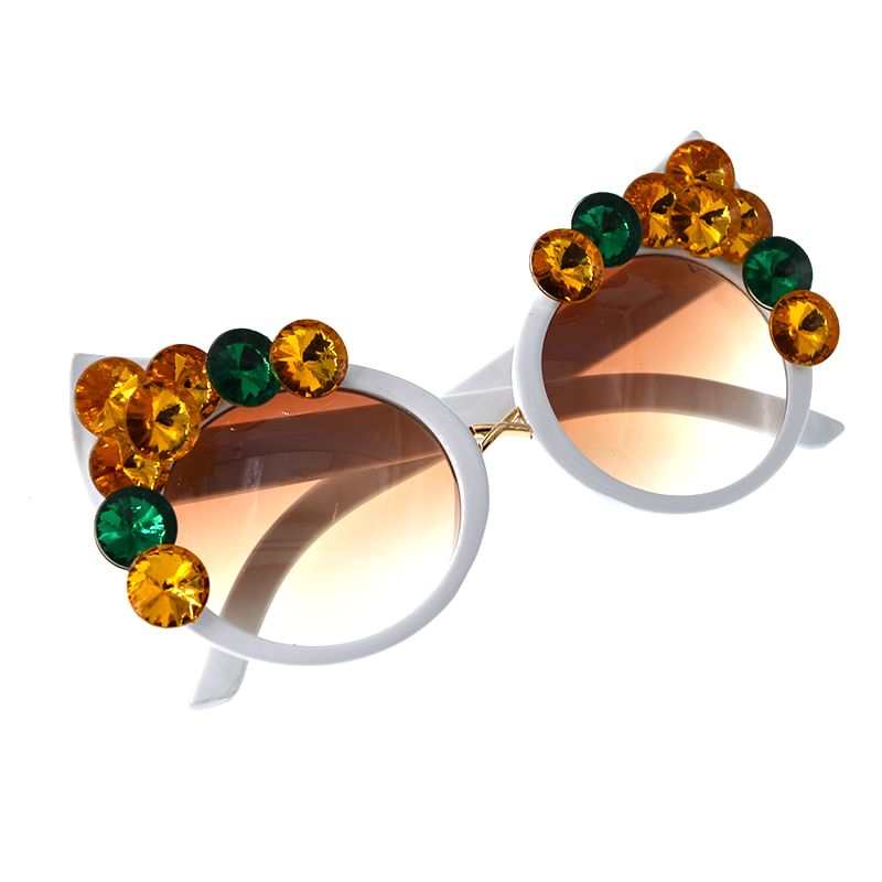 Eye Sunglasses Rhinestone Cat