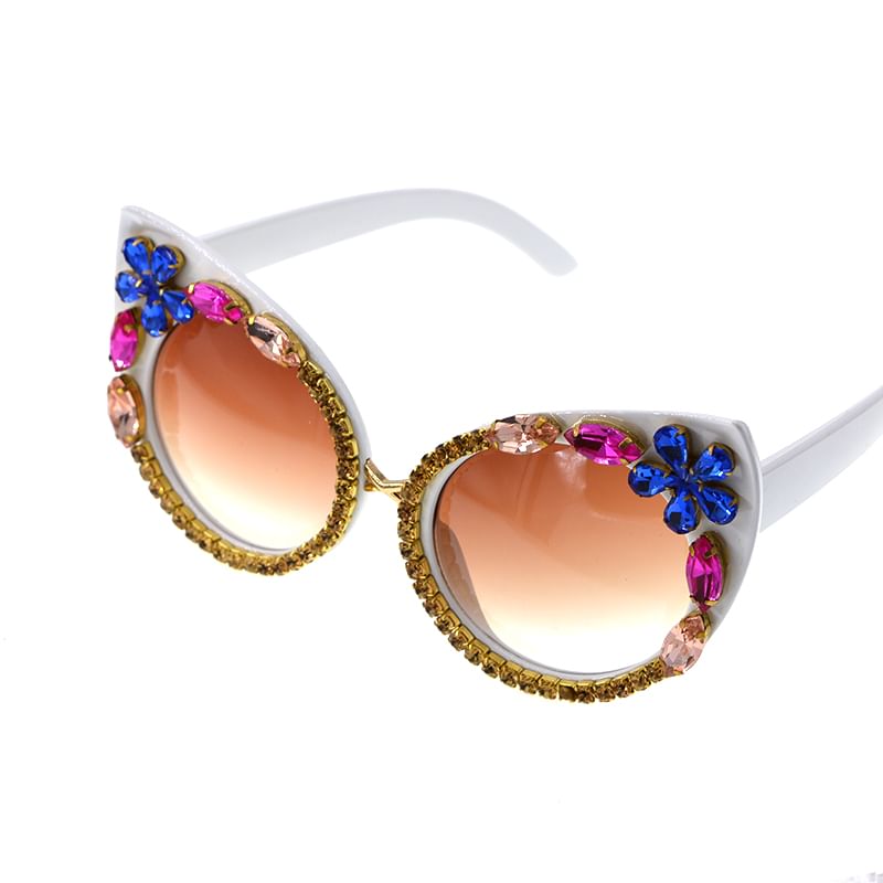 Eye Sunglasses Rhinestone Cat