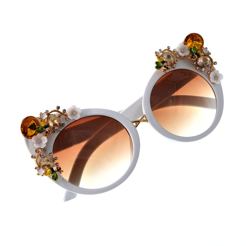 Eye Sunglasses Rhinestone Cat