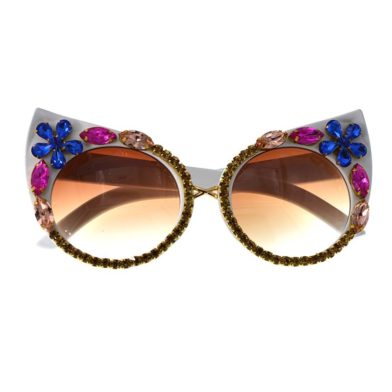 Eye Sunglasses Rhinestone Cat