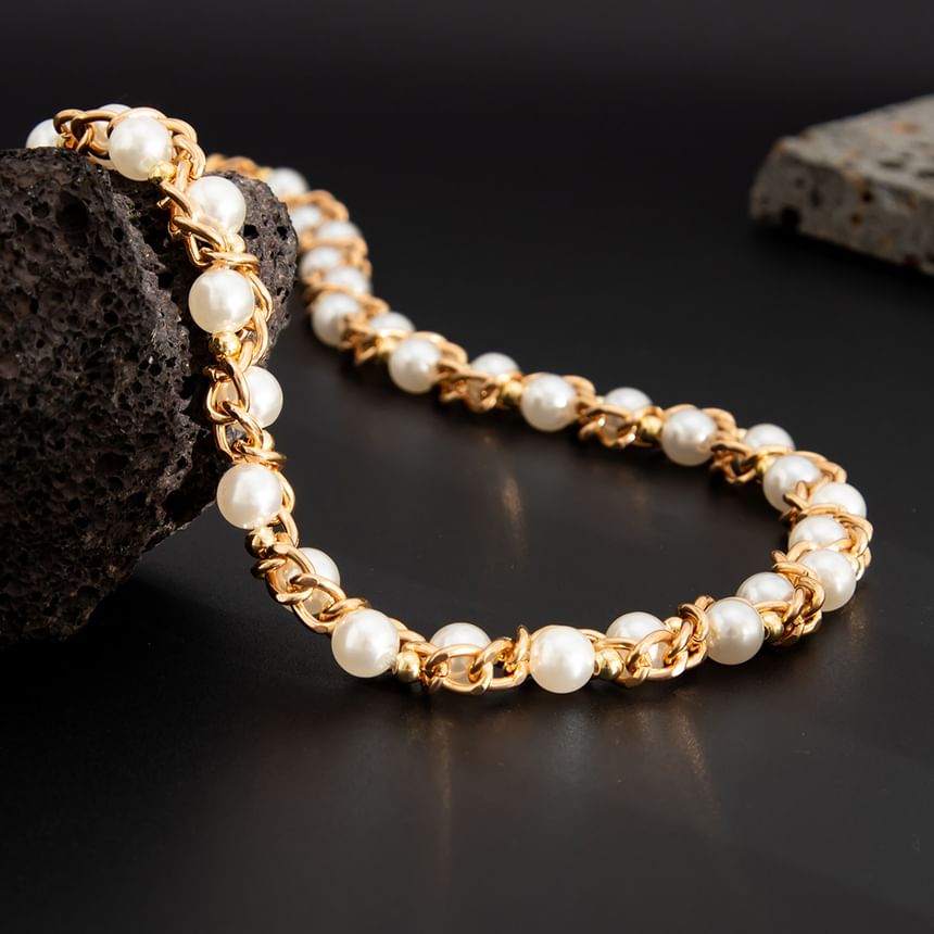 Faux Pearl Waist Chain