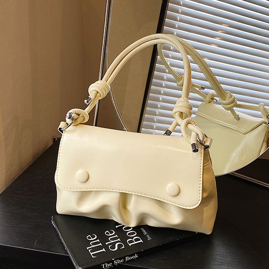 Flap Ruched Shoulder Bag
