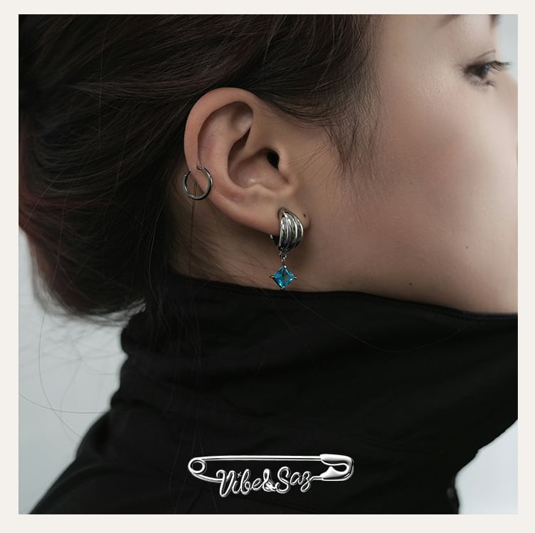 Unisex Rings Dangle Earrings Rhinestone