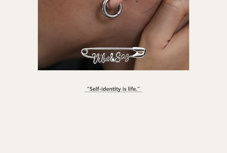 Unisex D Hoop Earrings